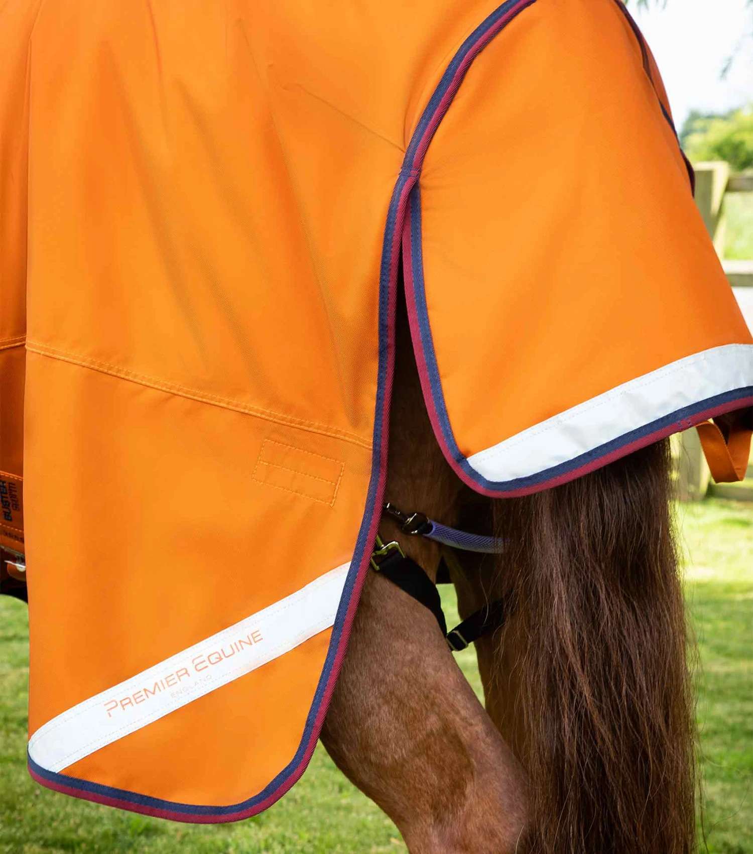 Buster Storm 200g Combo Turnout Rug with Classic Neck Buster Storm 200g Combo Turnout Rug With Classic Neck -Premier Equine Store Buster Storm Burnt Orange 6 Summer