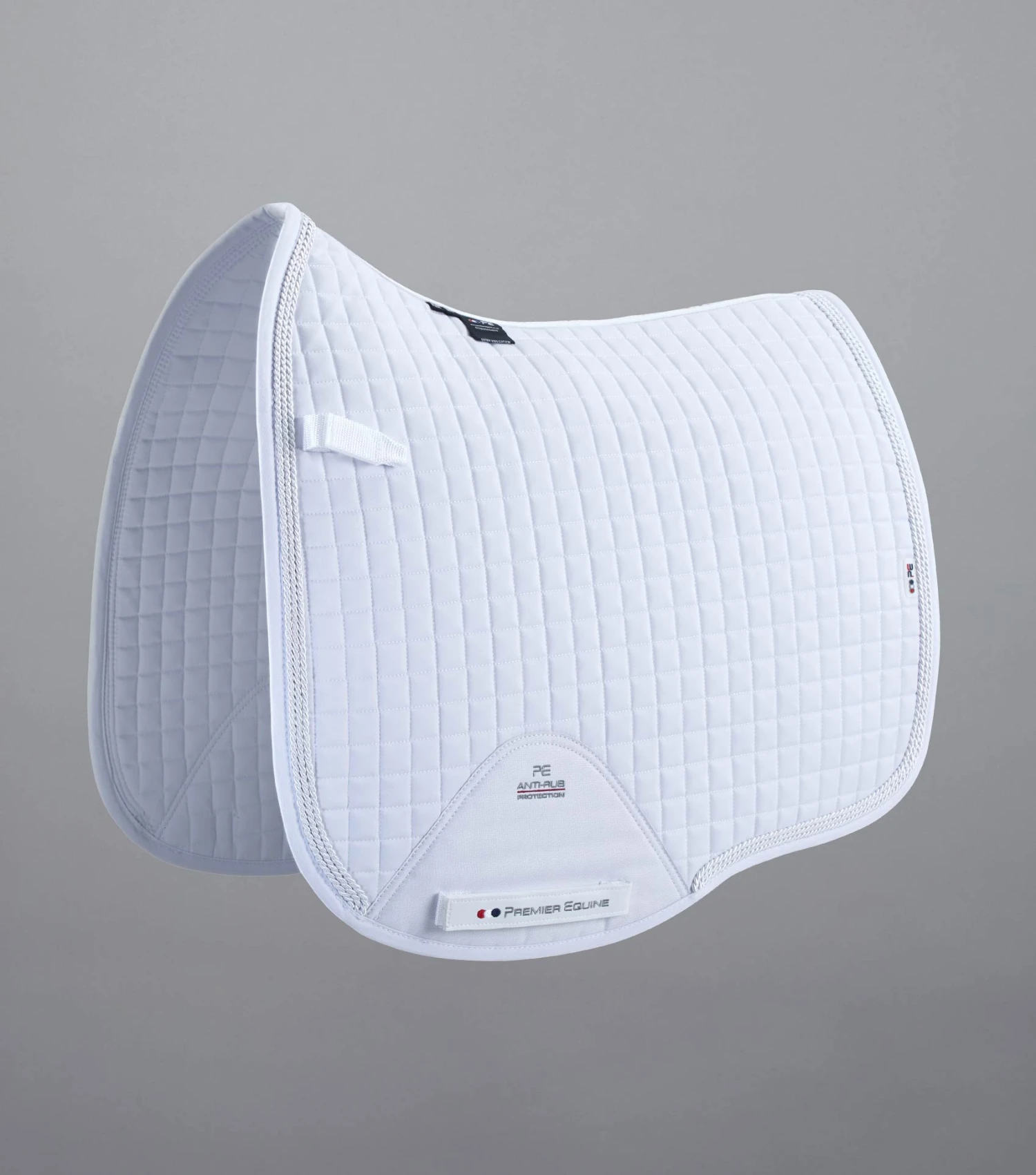 Close Contact European Cotton Saddle Pad - Dressage Square Close Contact European Cotton Saddle Pad - Dressage Square -Premier Equine Store CC European Cotton Dressage White 1