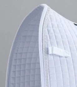 Close Contact European Cotton Saddle Pad - Dressage Square 10 Close Contact European Cotton Saddle Pad - Dressage Square -Premier Equine Store CC European Cotton Dressage White 3
