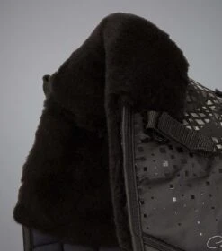 Capella Close Contact Merino Wool Dressage Square 9 Capella Close Contact Merino Wool Dressage Square -Premier Equine Store Capella CC Merino Wool Dressage Square Black Black Wool 3