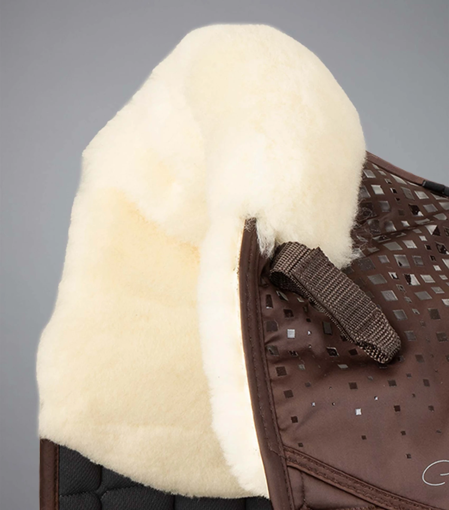 Capella Close Contact Merino Wool Dressage Square Capella Close Contact Merino Wool Dressage Square -Premier Equine Store Capella CC Merino Wool Dressage Square Brown Natural Wool 3