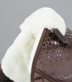Capella Close Contact Merino Wool GP/Jump Square -Premier Equine Store Capella Wool GPJump Saddle Pad Chocolate 3