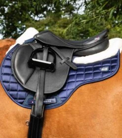 Capella Close Contact Merino Wool GP/Jump Square -Premier Equine Store Capella Wool GPJump Saddle Pad Navy 2