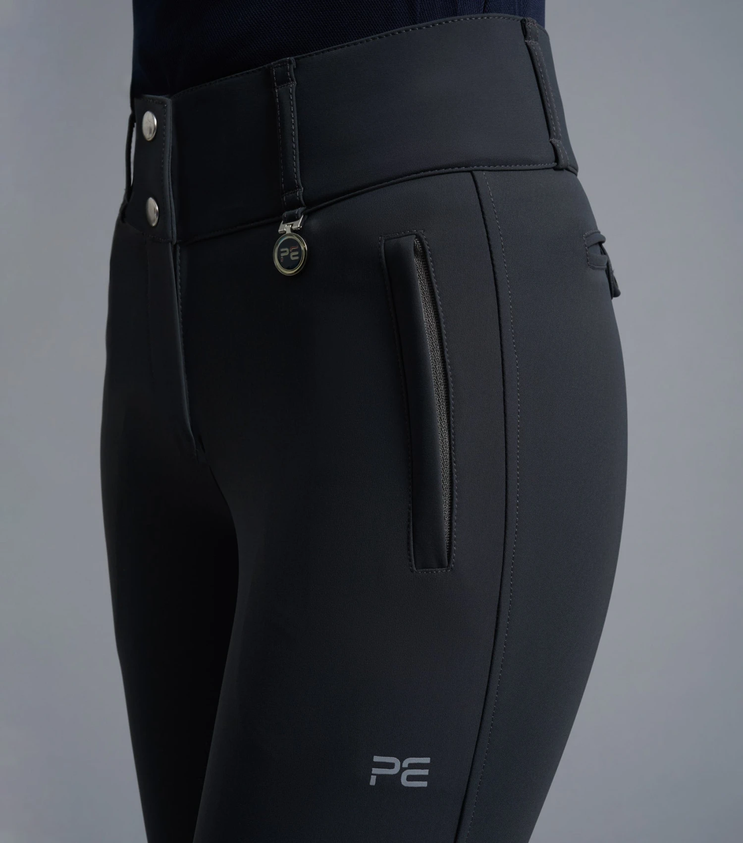 Carapello Ladies Full Seat Gel Riding Breeches Carapello Ladies Full Seat Gel Riding Breeches -Premier Equine Store Carapello Ladies Full Seat Gel Riding Breeches Anthracite3