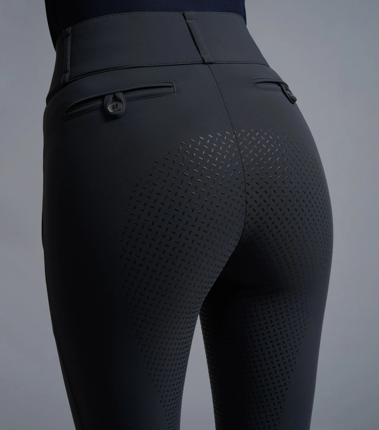 Carapello Ladies Full Seat Gel Riding Breeches Carapello Ladies Full Seat Gel Riding Breeches -Premier Equine Store Carapello Ladies Full Seat Gel Riding Breeches Anthracite4