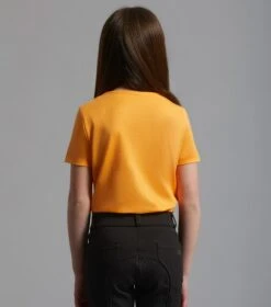 Chiaro Girls Cotton Riding T-Shirt 8 Chiaro Girls Cotton Riding T-Shirt -Premier Equine Store Chiaro T Shirt Orange. 3