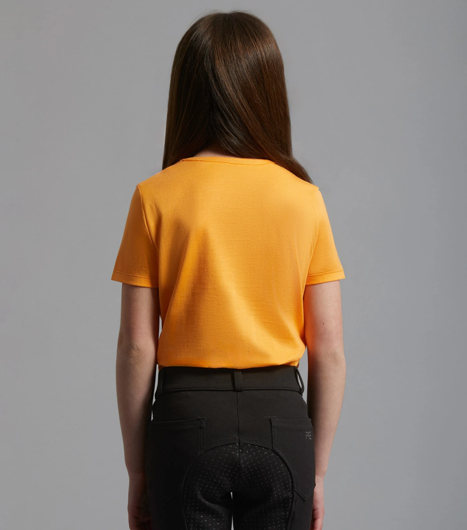 Chiaro Girls Cotton Riding T-Shirt Chiaro Girls Cotton Riding T-Shirt -Premier Equine Store Chiaro T Shirt Orange. 3