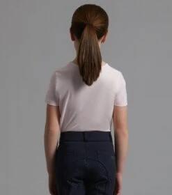 Chiaro Girls Cotton Riding T-Shirt 12 Chiaro Girls Cotton Riding T-Shirt -Premier Equine Store Chiaro T Shirt Pink. 3