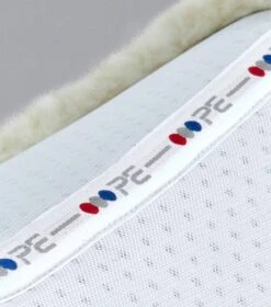 Close Contact Airtechnology Shockproof Wool Saddle Pad - Dressage Square 13 Close Contact Airtechnology Shockproof Wool Saddle Pad - Dressage Square -Premier Equine Store Close Contact Airtechnology Shockproof European Merino Wool Half Lined Dressage Square White Natural Wool 6