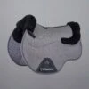 Close Contact Airtechnology Shockproof Wool Saddle Pad - GP/Jump Square 2 Close Contact Airtechnology Shockproof Wool Saddle Pad - GP/Jump Square -Premier Equine Store Close Contact Airtechnology Shockproof European Merino Wool Half Lined GPJump Square Grey 1