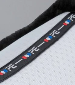 Close Contact Airtechnology Shockproof Wool Saddle Pad - GP/Jump Square 19 Close Contact Airtechnology Shockproof Wool Saddle Pad - GP/Jump Square -Premier Equine Store Close Contact Airtechnology Shockproof European Merino Wool Half Lined GPJump Square White Black Wool 6