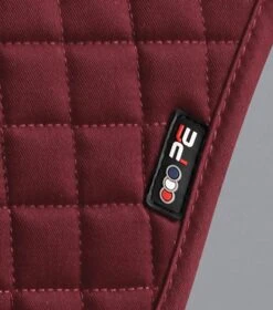 Close Contact Cotton Cross Country Saddle Pad -Premier Equine Store Close Contact Cotton Cross Country Pad Burgundy 2