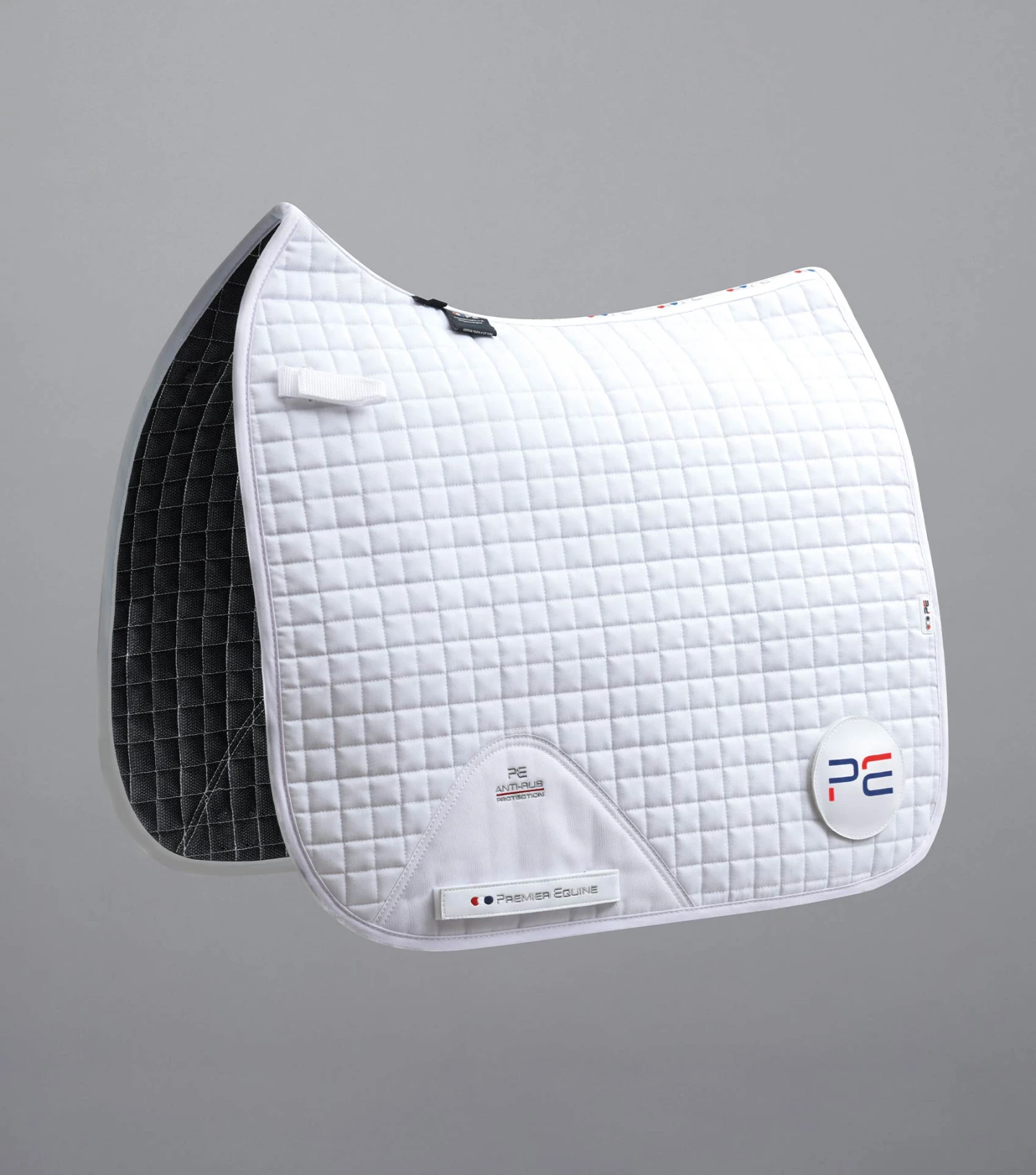 Close Contact Cotton Dressage Competition Saddle Pad Close Contact Cotton Dressage Competition Saddle Pad -Premier Equine Store Close Contact Cotton Dressage Competition Saddle Pad White 1