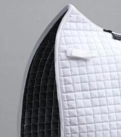 Close Contact Cotton Dressage Competition Saddle Pad 4 Close Contact Cotton Dressage Competition Saddle Pad -Premier Equine Store Close Contact Cotton Dressage Competition Saddle Pad White 3