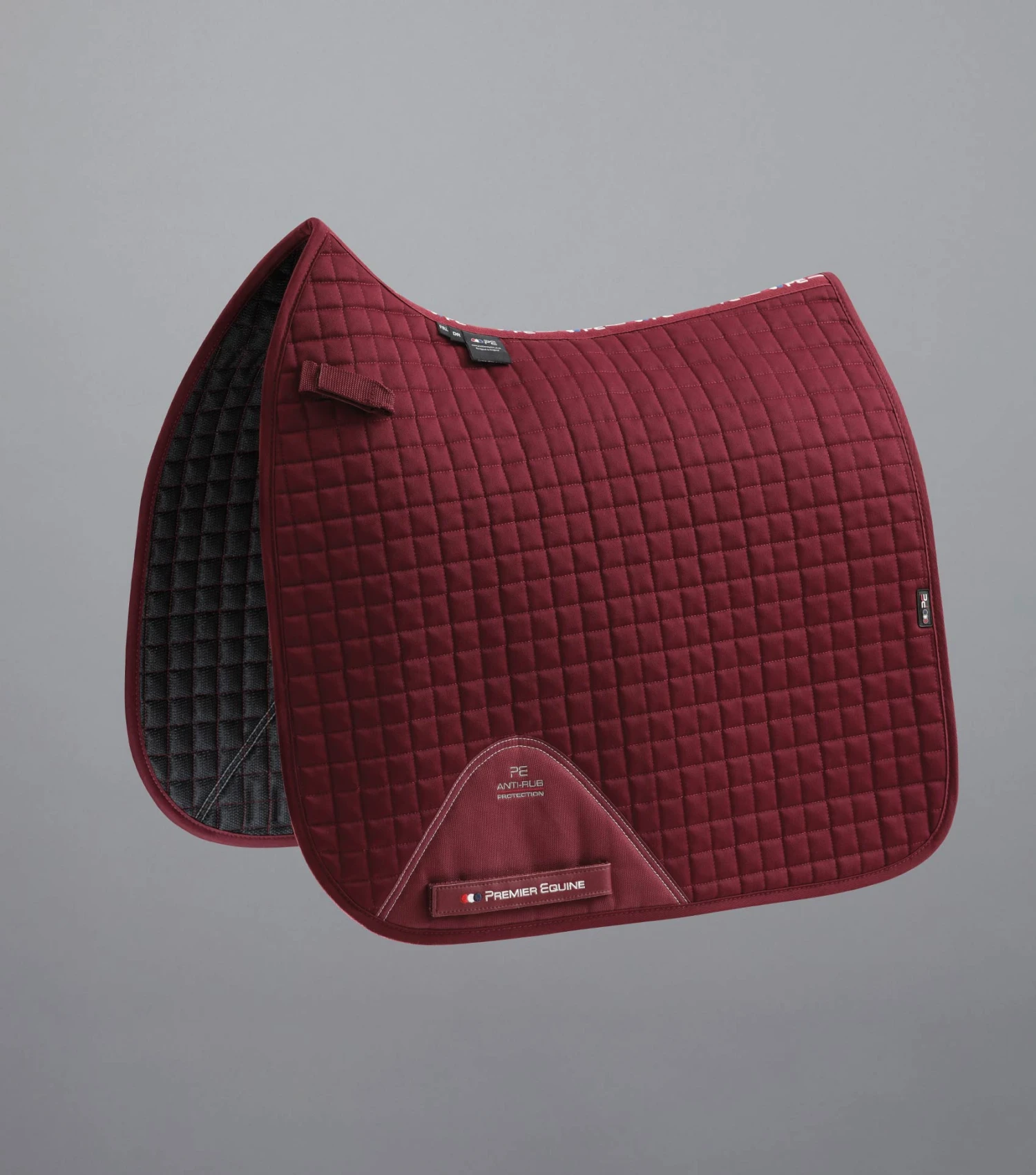 Close Contact Cotton Dressage Saddle Pad Close Contact Cotton Dressage Saddle Pad -Premier Equine Store Close Contact Cotton Dressage Pad Burgundy 1