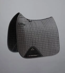 Close Contact Cotton Dressage Saddle Pad 14 Close Contact Cotton Dressage Saddle Pad -Premier Equine Store Close Contact Cotton Dressage Pad Grey 1