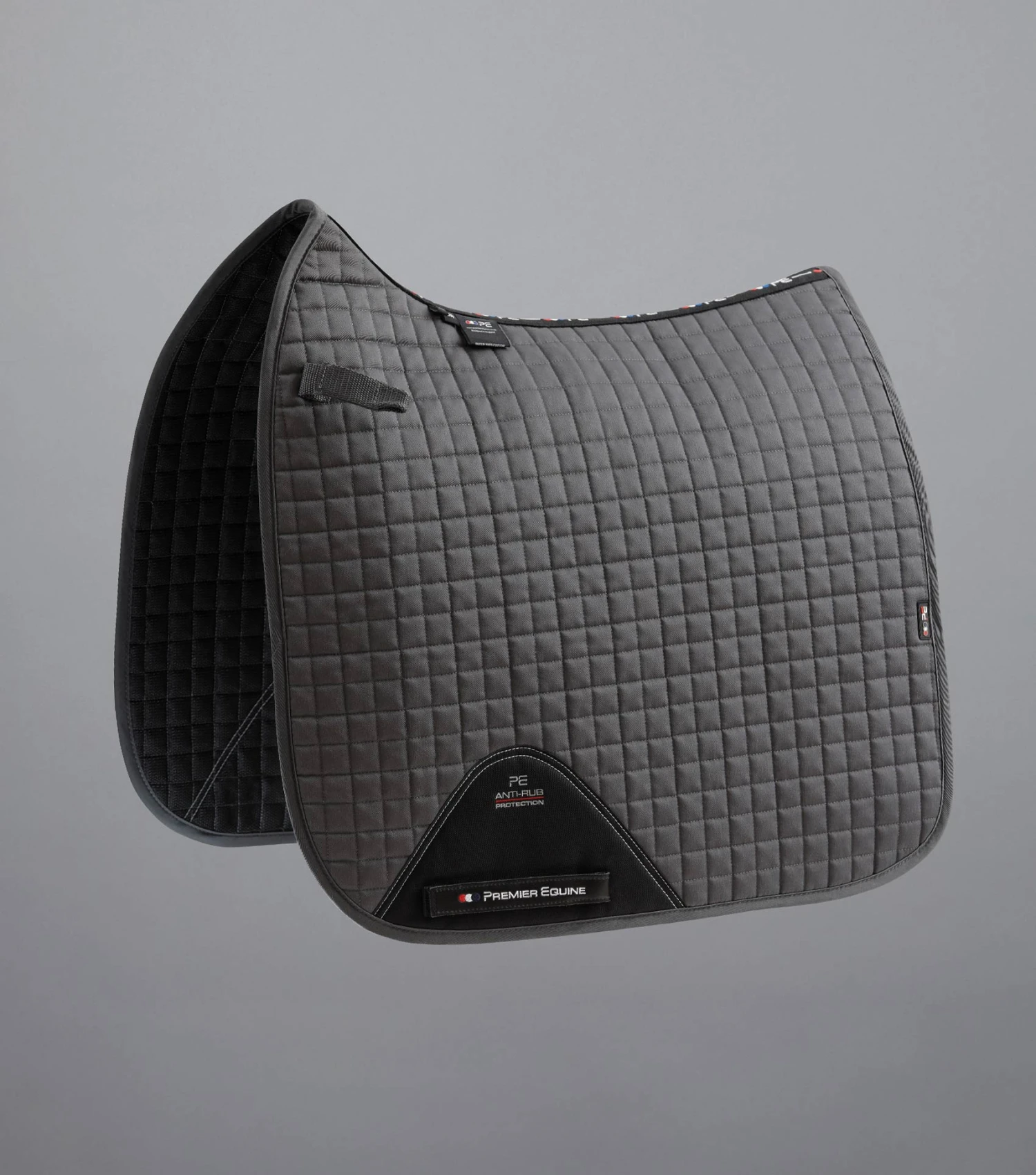 Close Contact Cotton Dressage Saddle Pad Close Contact Cotton Dressage Saddle Pad -Premier Equine Store Close Contact Cotton Dressage Pad Grey 1