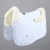 Pony Close Contact Merino Wool Half Lined European Dressage Square 1 Pony Close Contact Merino Wool Half Lined European Dressage Square -Premier Equine Store Close Contact Merino Wool European Half Lined Dressage Square White 1