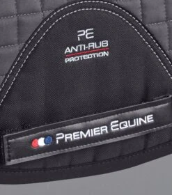 Close Contact Merino Wool European Saddle Pad - GP/Jump Square 12 Close Contact Merino Wool European Saddle Pad - GP/Jump Square -Premier Equine Store Close Contact Merino Wool European Half Lined GP Jump Square Grey Black 5