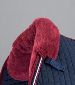 Pony Close Contact Merino Wool Half Lined European GP/ Jump Square 3 Pony Close Contact Merino Wool Half Lined European GP/ Jump Square -Premier Equine Store Close Contact Merino Wool European Half Lined GP Jump Square Navy Burgundy 3