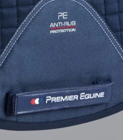 Close Contact Merino Wool European Saddle Pad - GP/Jump Square 6 Close Contact Merino Wool European Saddle Pad - GP/Jump Square -Premier Equine Store Close Contact Merino Wool European Half Lined GP Jump Square Navy Navy 5