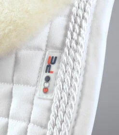 Pony Close Contact Merino Wool Half Lined European GP/ Jump Square 20 Pony Close Contact Merino Wool Half Lined European GP/ Jump Square -Premier Equine Store Close Contact Merino Wool European Half Lined GP Jump Square White Natural 4
