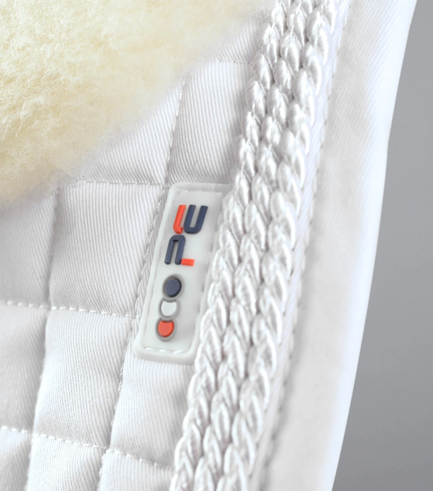 Pony Close Contact Merino Wool Half Lined European GP/ Jump Square Pony Close Contact Merino Wool Half Lined European GP/ Jump Square -Premier Equine Store Close Contact Merino Wool European Half Lined GP Jump Square White Natural 4