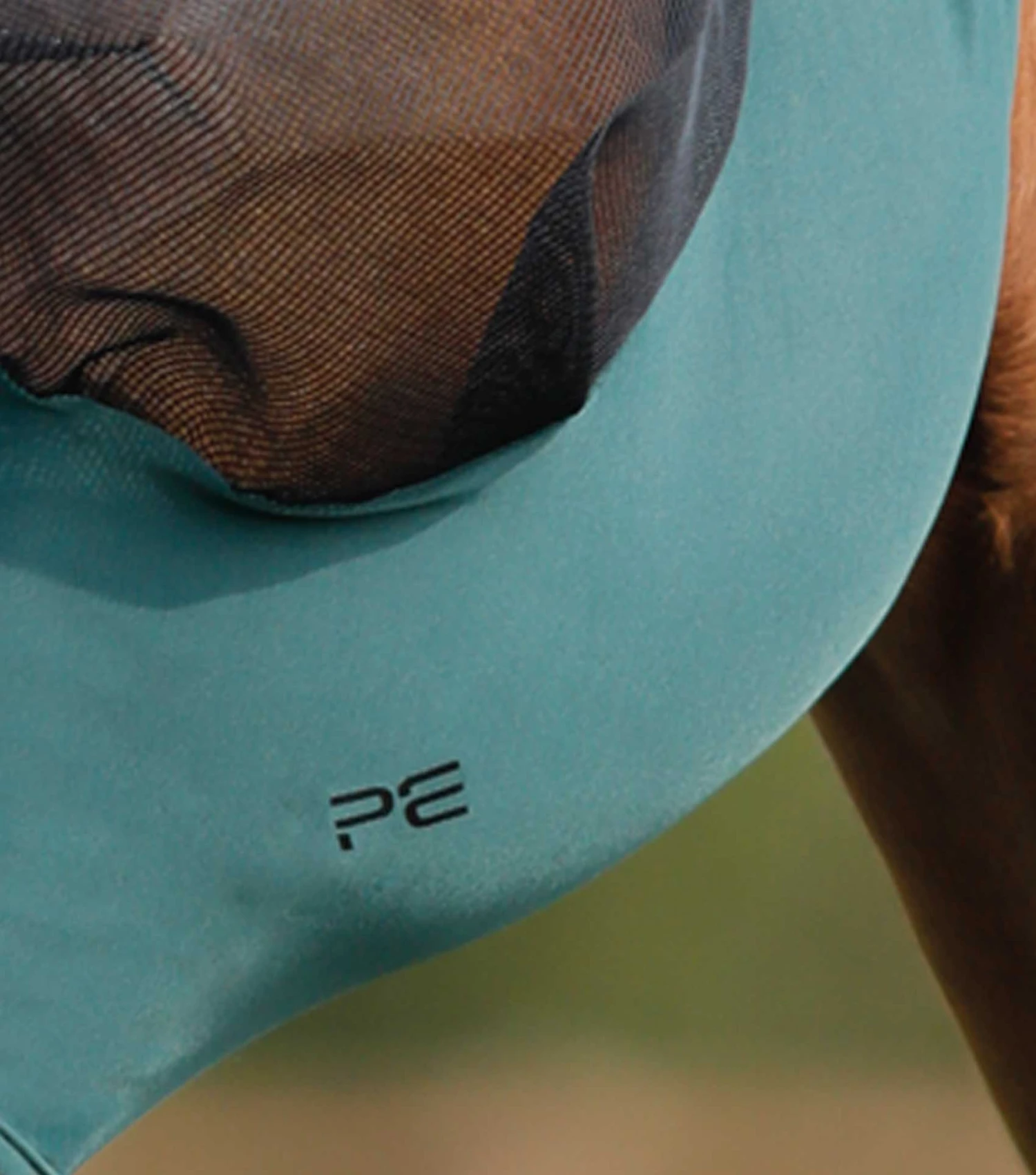 Comfort Tech Lycra Fly Mask Comfort Tech Lycra Fly Mask -Premier Equine Store Comfort Tech Lycra Fly Mask Green 3
