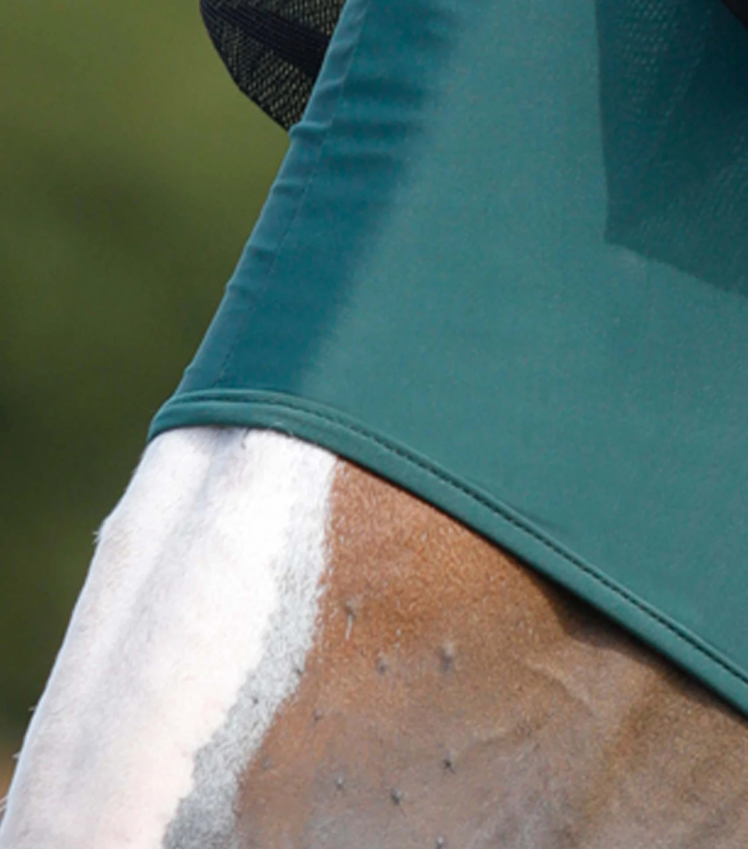 Comfort Tech Lycra Fly Mask Comfort Tech Lycra Fly Mask -Premier Equine Store Comfort Tech Lycra Fly Mask Green 4