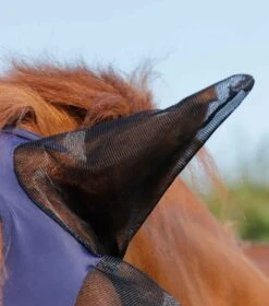 Comfort Tech Lycra Fly Mask 15 Comfort Tech Lycra Fly Mask -Premier Equine Store Comfort Tech Lycra Fly Mask Navy 2