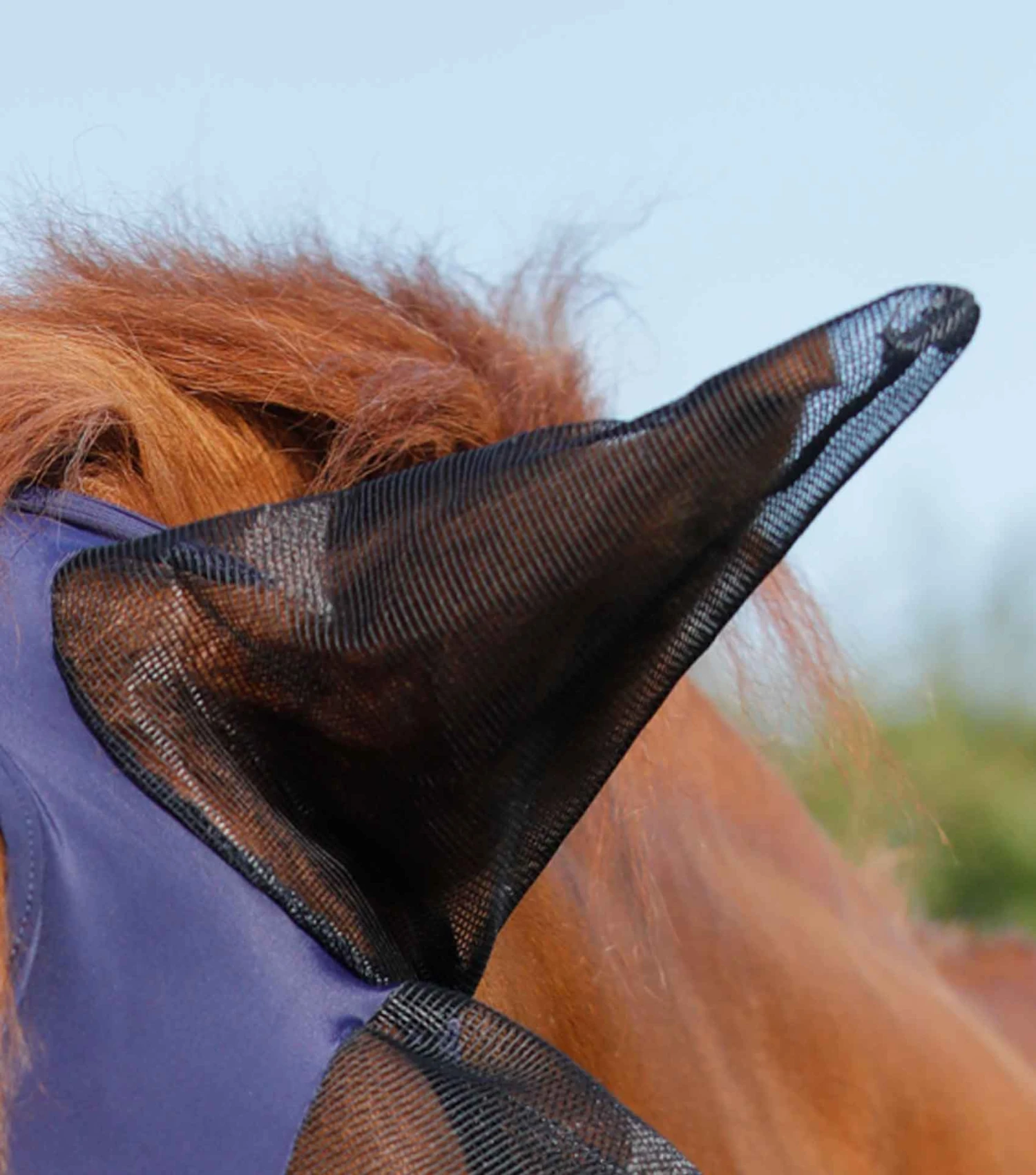Comfort Tech Lycra Fly Mask Comfort Tech Lycra Fly Mask -Premier Equine Store Comfort Tech Lycra Fly Mask Navy 2