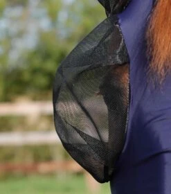 Comfort Tech Lycra Fly Mask 16 Comfort Tech Lycra Fly Mask -Premier Equine Store Comfort Tech Lycra Fly Mask Navy 3