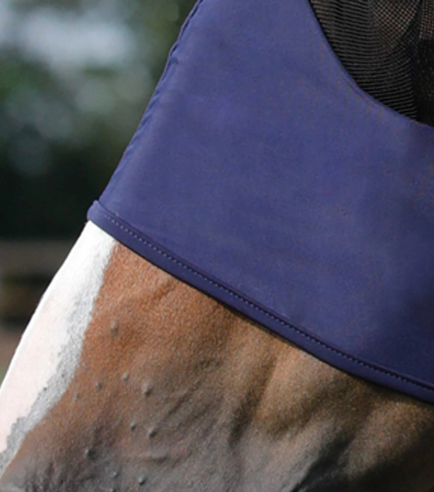 Comfort Tech Lycra Fly Mask Comfort Tech Lycra Fly Mask -Premier Equine Store Comfort Tech Lycra Fly Mask Navy 4