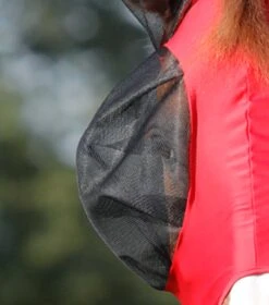 Comfort Tech Lycra Fly Mask 20 Comfort Tech Lycra Fly Mask -Premier Equine Store Comfort Tech Lycra Fly Mask Red 3