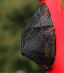Comfort Tech Lycra Fly Mask Xtra -Premier Equine Store Comfort Tech Lycra Fly Mask Xtra Red 3