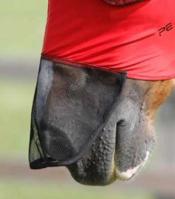 Comfort Tech Lycra Fly Mask Xtra -Premier Equine Store Comfort Tech Lycra Fly Mask Xtra Red 4
