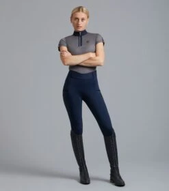 Concerto Ladies Riding Tights -Premier Equine Store Concerto Tights Navy1