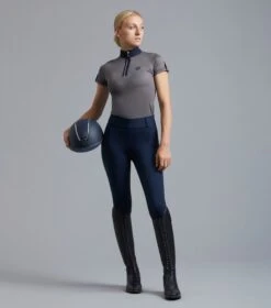 Concerto Ladies Riding Tights -Premier Equine Store Concerto Tights Navy2