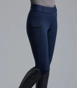 Concerto Ladies Riding Tights -Premier Equine Store Concerto Tights Navy5