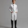 Derby Boys Competition Riding Breeches 2 Derby Boys Competition Riding Breeches -Premier Equine Store Derby Kids Breeches white 1