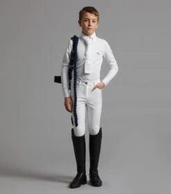 Derby Boys Competition Riding Breeches -Premier Equine Store Derby Kids Breeches white 6