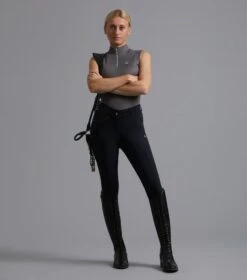 Derina Ladies Technical Sleeveless Riding Top -Premier Equine Store Derina Ladies Technical Sleeveless Riding Top Grey 2