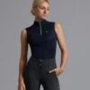 Derina Ladies Technical Sleeveless Riding Top 1 Derina Ladies Technical Sleeveless Riding Top -Premier Equine Store Derina Ladies Technical Sleeveless Riding Top Navy 1