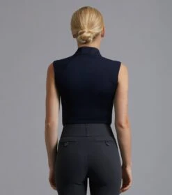 Derina Ladies Technical Sleeveless Riding Top -Premier Equine Store Derina Ladies Technical Sleeveless Riding Top Navy 3
