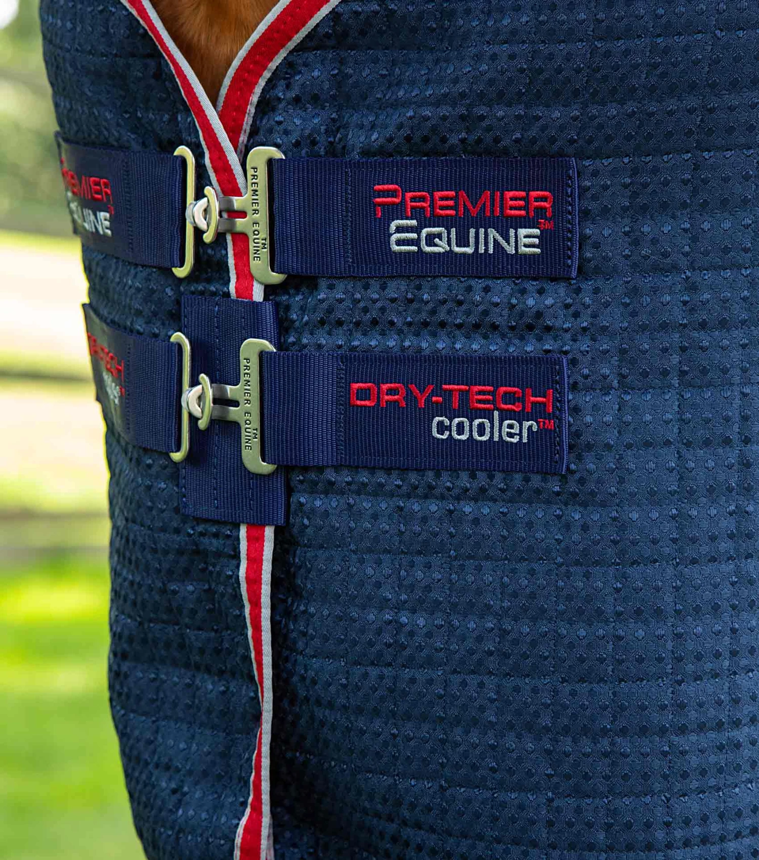 Dry-Tech Horse Cooler Rug Dry-Tech Horse Cooler Rug -Premier Equine Store Dry Tech Cooler Navy Image 3 RGB