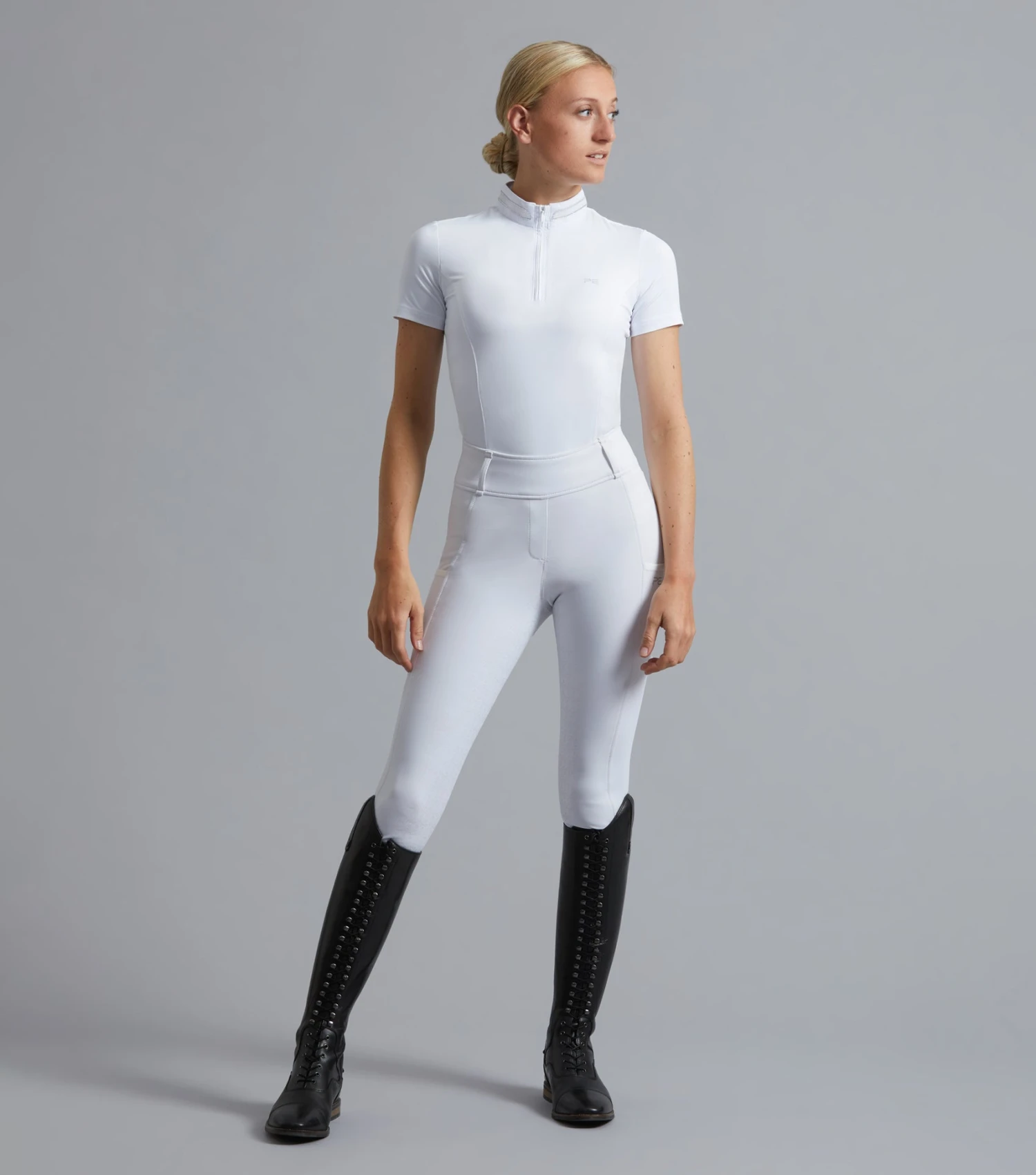 Electra Ladies Full Seat Gel Riding Tights Electra Ladies Full Seat Gel Riding Tights -Premier Equine Store Electra Riding Tights White 1