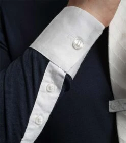 Giulio Men's Long Sleeve Show Shirt -Premier Equine Store Giulio Shirt Navy 5