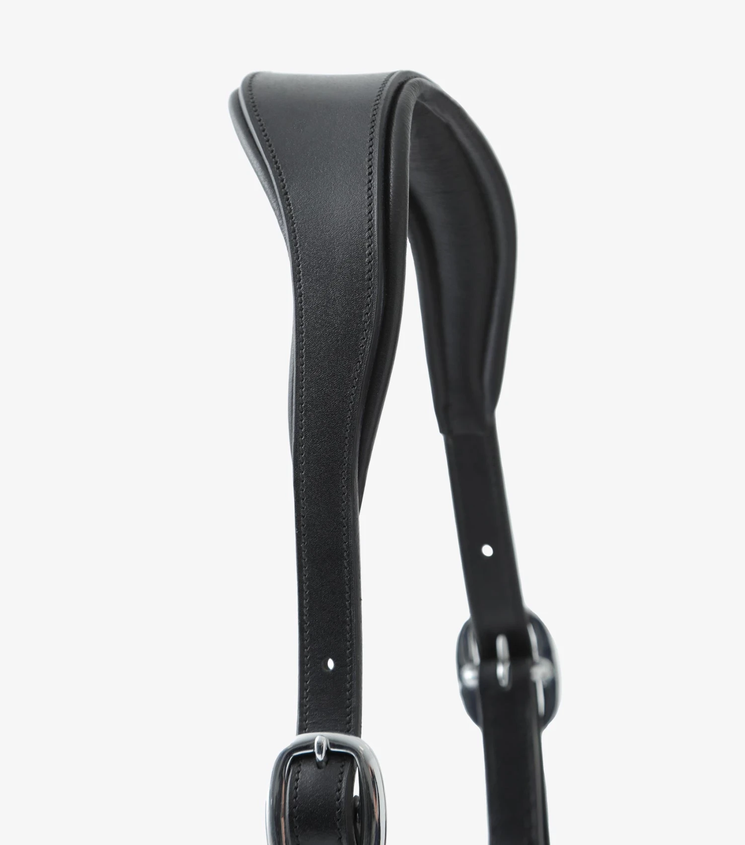 Hennaroso Rolled Anatomic Leather Head Collar Hennaroso Rolled Anatomic Leather Head Collar -Premier Equine Store Hennaroso Rolled Anatomic Leather Headcollar Black 5