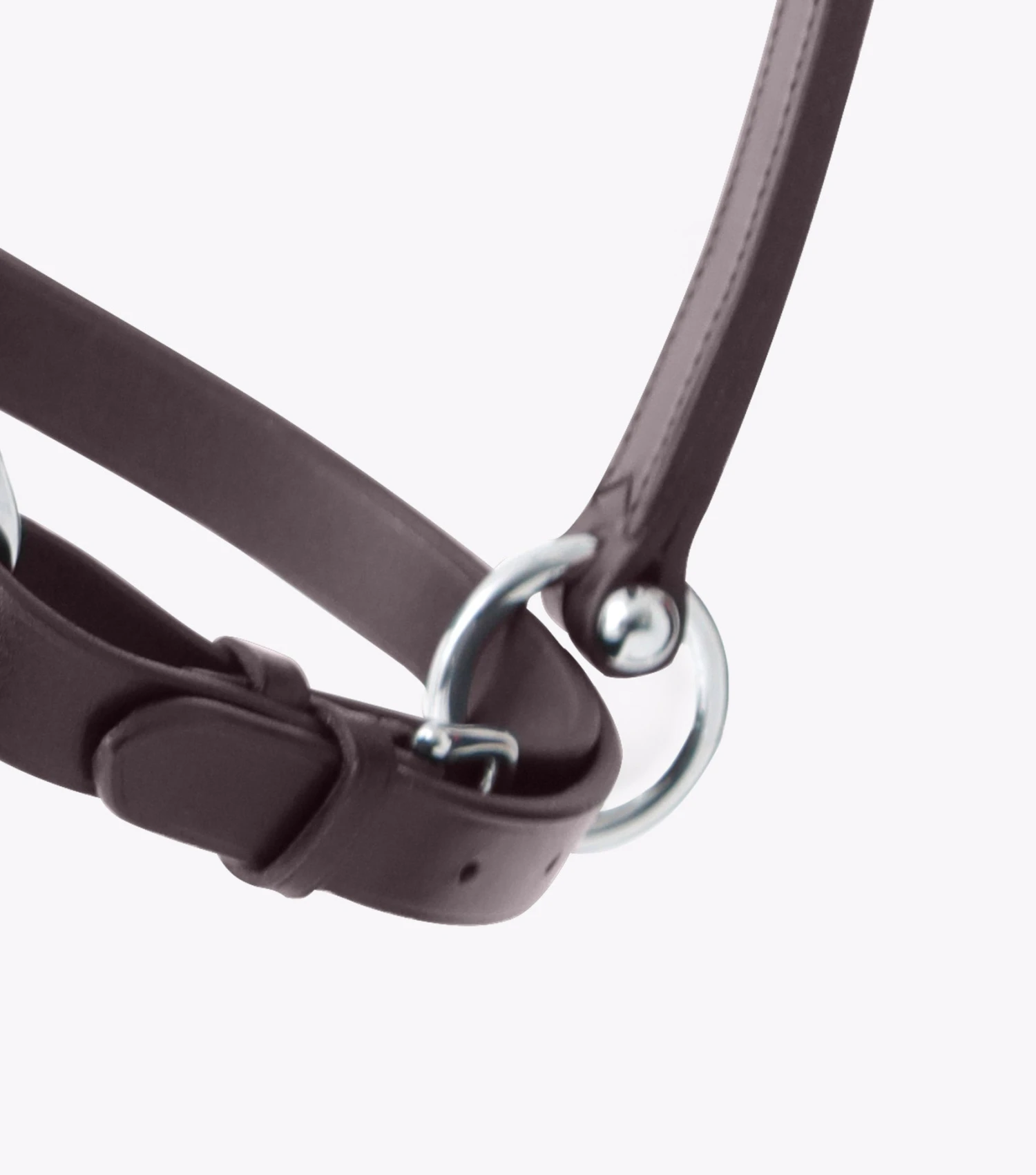 Hennaroso Rolled Anatomic Leather Head Collar Hennaroso Rolled Anatomic Leather Head Collar -Premier Equine Store Hennaroso Rolled Anatomic Leather Headcollar Brown 4