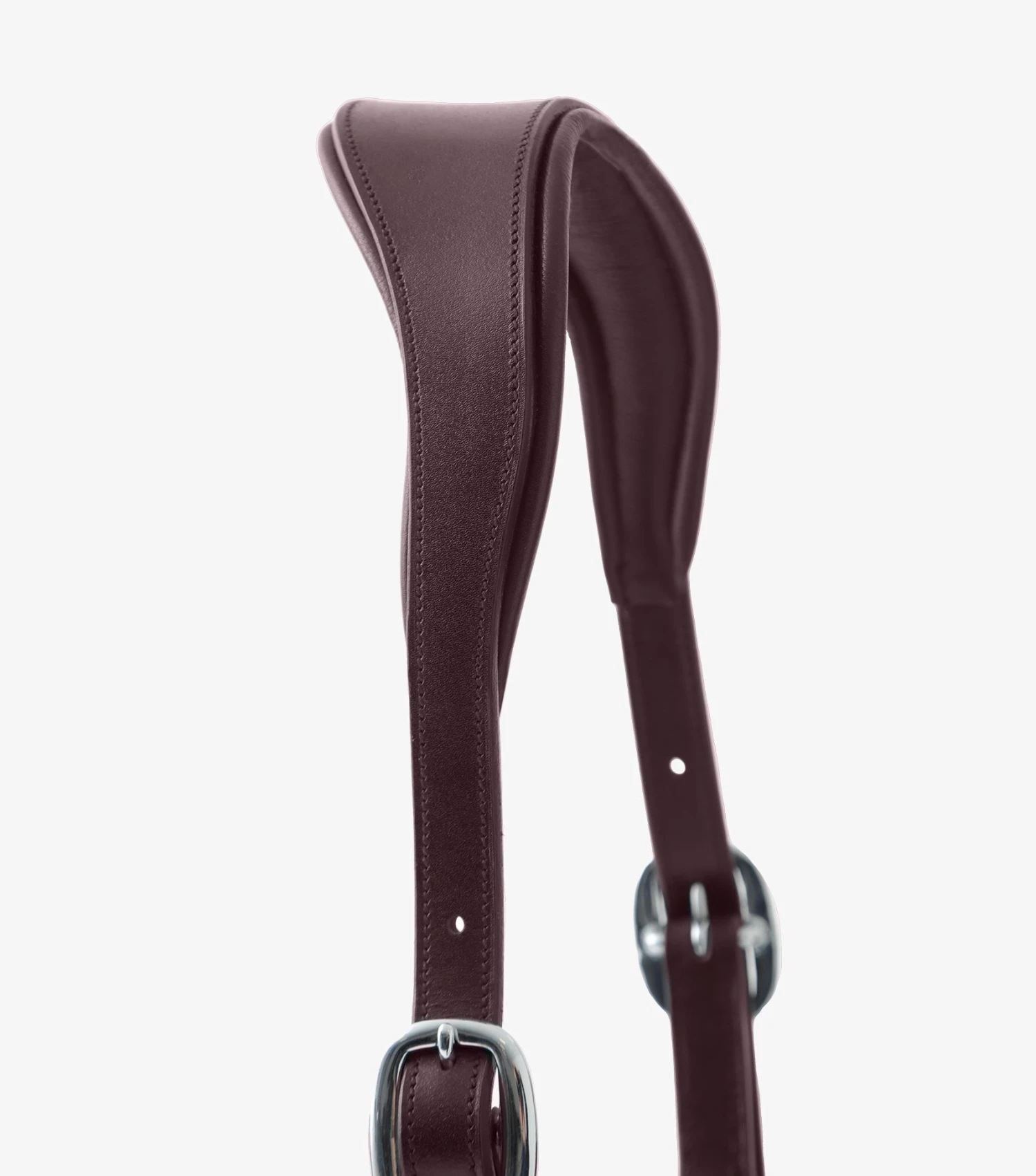 Hennaroso Rolled Anatomic Leather Head Collar Hennaroso Rolled Anatomic Leather Head Collar -Premier Equine Store Hennaroso Rolled Anatomic Leather Headcollar Brown 5